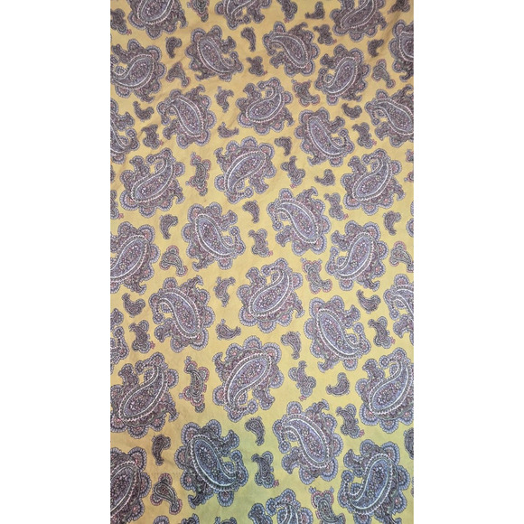 Lauren Ralph Lauren Studio Pillowcases Set of 2 Yellow Paisley Standard Size - Picture 5 of 6